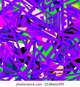 Purple maze geometric. Seamless pattern