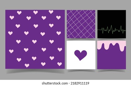 purple memo notes Template for Greeting Scrap booking Card Design. abstract background. wallpaper wrapping paper.