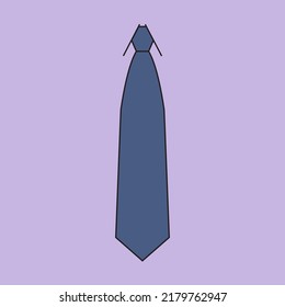 purple men's work tie illustration