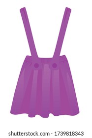 Lila Mini-Gurt-Rock. Vektorgrafik