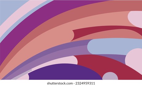 ilustración vectorial de la línea de onda fina mixta