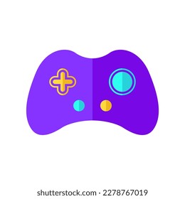 Purple Modern Gaming Controller Vector Logo Icon