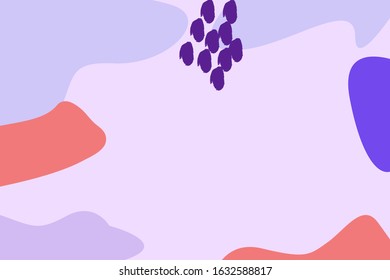 Purple modern vector background. Abstract illustration wallpaper for template website, banner social media advertising. organic shapes style