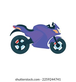purple motorcycle design over white