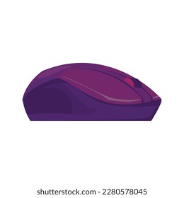 diseño de ratón púrpura sobre blanco
