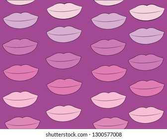Purple mouth pattern 
