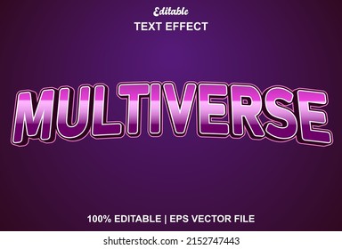 Purple Multiverse Text Effect Editable