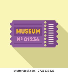 Violett Museum Ticket gewährt Zugang für einen Besucher, um die Exponate zu erkunden