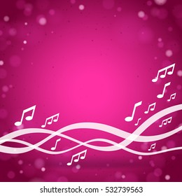 Purple Music Square Background