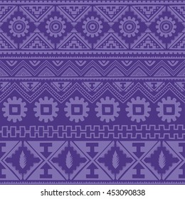 purple native american ethnic pattern theme vector art
