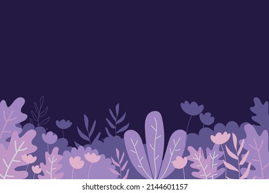 purple nature landscape background. beautiful dark design background in a flat style. decorative nature background. nature wallpaper. purple background