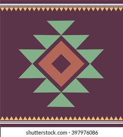 purple Navajo Ethnic seamless pattern. aztec abstract geometric print. 