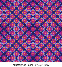 Purple Navy Blue Circular Checkered Texture Tiles Interior Design Fashion Fabric Clothes Textile Tiles Banner Backdrop Background Wallpaper Graphics Print Decorative Elements Art Geometrical Pattern