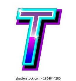 377 Neon Purple Letter T Images, Stock Photos & Vectors | Shutterstock