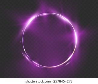 	
Purple neon glowing circle on dark background, featuring a circle, rectangle, and vertical rectangle with light flares and soft gradients. Elegant futuristic light effects suitable.