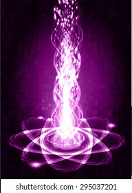 purple neon grow light Abstract Technology background for computer graphic website internet and business. circuit. illustration. infographics. ray. bright. pixel. Spark