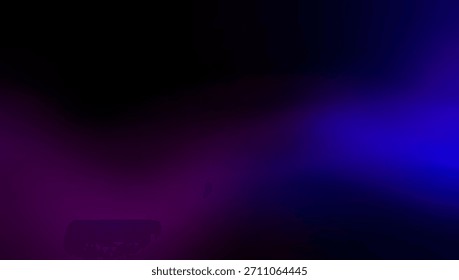 Patrón abstracto de gradiente de fondo oscuro de luz de neón púrpura. Fondo granulado púrpura azul. Concepto de diseño de encabezado de Sitio web, concepto de diseño de fondo de Producto, Foto de stock de cubierta de libro, Anuncio de Web, anuncios, Anuncio de medios