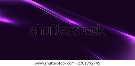 Purple neon lines on black gradient background. tech product presentations