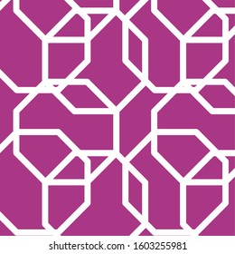 Purple octagon background, Abstract texture art wallpaper template and decoration theme Vector illustration