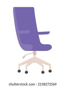 Purple Office Chair Equipment Icon