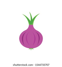 Purple Onion Clipart Vector Illustration