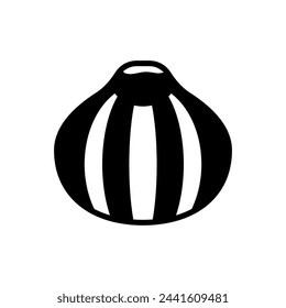 Purple Onion  icon in vector. Logotype
