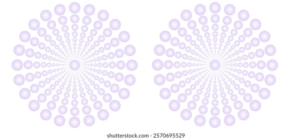 Purple of optical circles illusion pattern