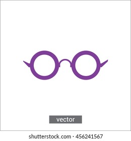 Purple optical or sun glasses, vector