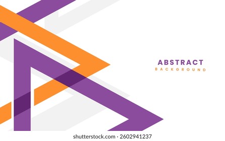 Purple and orange abstract geometric background vector illustration