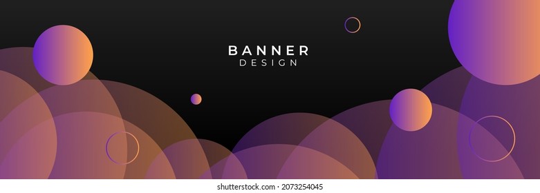 Purple orange banner background. Abstract geometric design banner web template. Vector liquid shape layout banners.