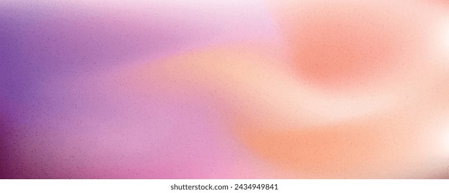 Purple orange blue pink grainy gradient background abstract poster design noise texture copy space eps 10