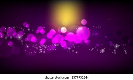 Purple and Orange Blurred Bokeh Background