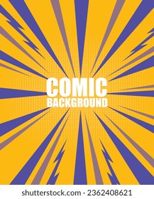 Fondo De Comic Morado Naranja Con Trueno