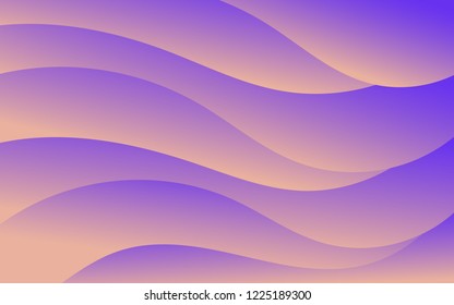 Purple and orange curves are bright, Abstract Background, Shining illustration which consist of curves lines. Pattern for your business design, Vector Illustration 