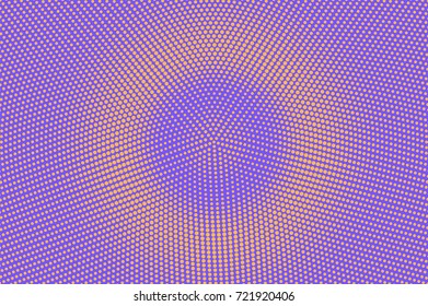 Purple and orange dotted halftone vector background