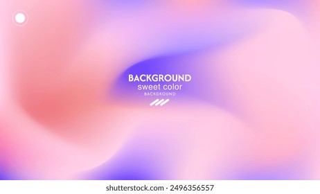 purple and orange gradient abstract wave background. Minimalist pastel colors