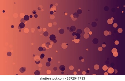 Fondo de Bokeh degradado púrpura y naranja abstracto