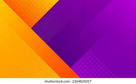 diseño moderno violeta y naranja. Composición de formas de degradado de moda. Puede utilizarse para carteles, carteles, folletos, banners, páginas web, encabezados