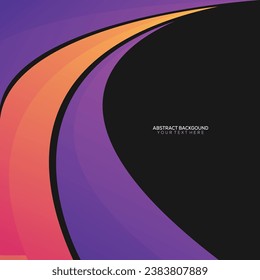 purple orange red swirl wave design