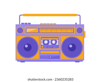 colorful boombox vector