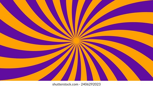 fondo de rayas moradas y naranjas con un diseño en espiral