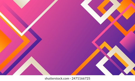 Purple orange and white vector abstract gradient background with geometric shapes