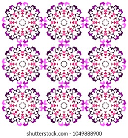 purple orchid flower pattern