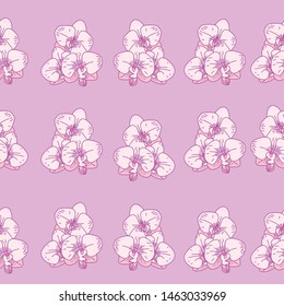 Purple Orchid is pattern seamless for anything use.