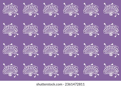 purple oriental fan chinese korea japan vector pattern art abstract textile background wallpaper