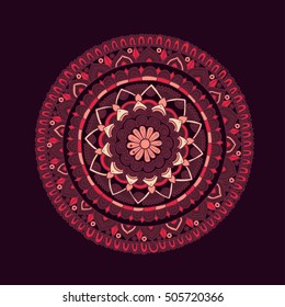 Purple ottoman mandala