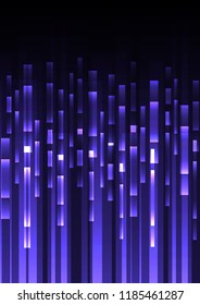 purple overlap pixel speed in dark background, geometric layer motion backdrop, simple technology template, vector illustration
