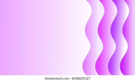 Purple overlay waves over pinkish white space for presentations