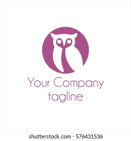 purple owl logo company