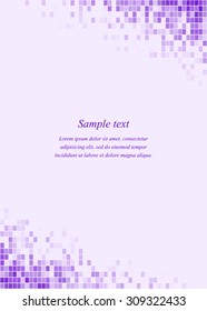 Purple page corner design template for invitation, greeting, presentation, card, letter, paper, brochure, etc...